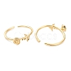 Adjustable Brass Cuff Rings RJEW-J074-07G-2