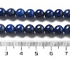 Natural Dyed Lapis Lazuli Bead Strands G-G953-04-6mm-4