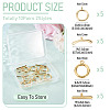 10Pcs 2 Styles Brass Toggle Clasps FIND-TA0008-44C-4