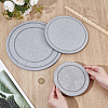 3Pcs 3 Styles Diatomaceous Earth Flower Pot  Pads DIY-OC0014-84A-3