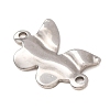 304 Stainless Steel Textured Links Connector Charms STAS-K302-02D-P-2