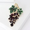 Grape Rhinestone Pins PW-WG39673-01-3