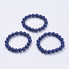 Natural Lapis Lazuli Beaded Stretch Bracelets BJEW-I253-10mm-09-2