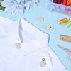 4Pcs Zinc Alloy & Rhinestone Cufflinks BUTT-PH0001-84A-4