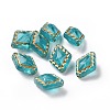 Plating Transparent Acrylic Beads X-OACR-P013-30B-1