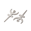 Non-Tarnish 304 Stainless Steel Pendant X-STAS-H212-24P-2