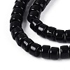 Opaque Solid Color Glass Beads Strands GLAA-N026-2x4mm-11-3