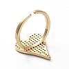 Adjustable Brass Cuff Finger Rings RJEW-G096-02G-3