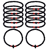 12Pcs Adjustable Polyester Braided Bead Bracelets for Men Women BJEW-HY0002-70A-1