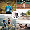 2Pcs 2 Colors Polyester Plastic Water Bottle Mesh Pouches AJEW-CN0004-37C-4