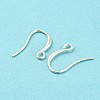 925 Sterling Silver Hoop Earring Findings STER-H107-04S-3