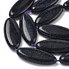 Synthetic Blue Goldstone Beads Strands G-B078-E14-01A-4