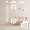 Hexagon Wood Measuring Growth Chart Rulers TOOL-WH0136-124A-2