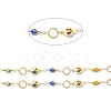 Sun & Evil Eye Handmade Brass Glass Beaded Chains CHC-M024-30G-2