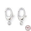 Anti-Tarnish Rhodium Plated 925 Sterling Silver Swivel Clasps STER-K173-23P-1