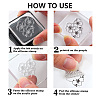 Flower Custom PVC Stamps DIY-WH0582-0047-7