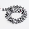Electroplate Non-magnetic Synthetic Hematite Flat Round Bead Strands G-L368-05D-2