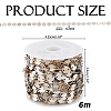 6M Brass Flat Round Link Chains CHC-HS0001-01P-2