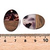 Transparent Resin and Walnut Wood Pendants RESI-T057-04B-4