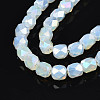 Electroplate Glass Beads Strands X-EGLA-N002-13-A14-3