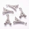 Brass Micro Pave Cubic Zirconia Pendants ZIRC-F054-37P-1