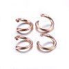 304 Stainless Steel Open Jump Rings X-STAS-O107-06RG-F-2