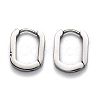 Tarnish Resistant 304 Stainless Steel Huggie Hoop Earrings STAS-J033-11A-P-1
