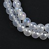 Baking Paint Electroplate Glass Beads Strands GLAA-G120-01B-3