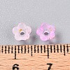 Frosted Transparent Acrylic Beads OACR-N137-72D-4