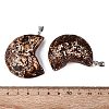 Natural Tree Bark Agate Big Pendants G-Q606-10-3
