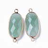 Natural Green Aventurine Links Connectors G-R472-03L-2