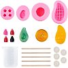 3D Fruits Food Grade Silicone Molds Kits DIY-PH0004-76-1
