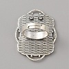Adjustable Alloy Finger Rings Components PALLOY-WH0101-37AS-2