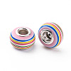 Resin European Stripe Beads RPDL-T003-004K-3