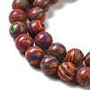 Synthetic Malachite Dyed Beads Strands G-P507-02A-03-4