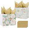 2Pcs 2 Colors Printed Paper Gift Tote Bags ABAG-SP0001-25-1