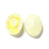 Mocha Fluorescent Style Glass Rhinestone Cabochons GGLA-M005-01B-226MK-2