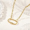 304 Stainless Steel Mother-Son Chain/Figaro Chain Necklaces for Women NJEW-JN06451-1