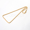 304 Stainless Steel Popcorn Chain Necklaces NJEW-J032-22G-2