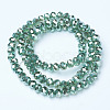Electroplate Glass Beads Strands EGLA-A034-T6mm-C-3