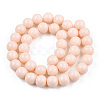 Opaque Solid Color Glass Beads Strands X-GLAA-T032-P10mm-09-2