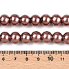 Baking Paint Pearlized Glass Pearl Round Bead Strands LS-HY-Q003-10mm-92-4