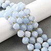 Natural Quartz Dyed Beads Strands G-U023-A02-08-1