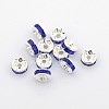 Brass Grade A Rhinestone Spacer Beads RB-A004-13-1