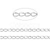 Tarnish Resistant 304 Stainless Steel Curb Chains CHS-L001-56-0.3mm-2
