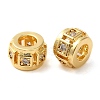 Rack Plating Brass Cubic Zirconia Beads KK-Z033-24G-2