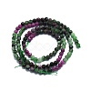 Natural Ruby in Zoisite Beads Strands G-P457-A03-29-3