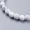 Natural Howlite Beaded Stretch Bracelets BJEW-I253-8mm-08-3