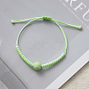 Sports Theme Waxed Cord Braided Bracelets FS-WG8B70B-04-1