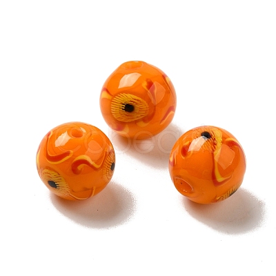 Handmade Lampwork Beads Strands LAMP-G162-08A-03-1